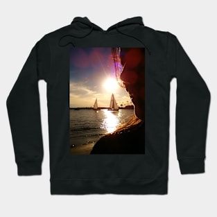 Sailboats at Sunset Hoodie